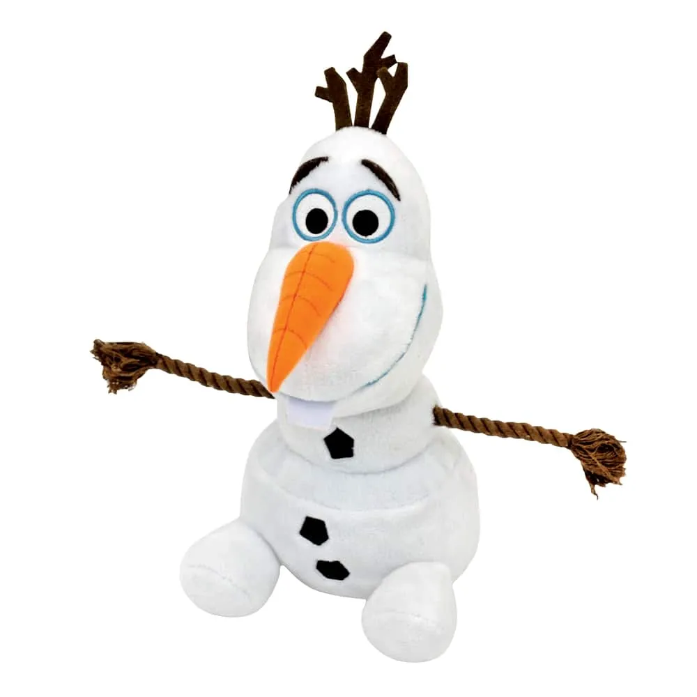 Disney Frozen's Olaf Plush with Rope Squeaky Dog Toy