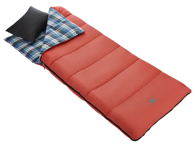 Coleman Granite Peak 7.2 °C Double Sleeping Bag w/ Compression Sack,  Insulated and Fleece Lined