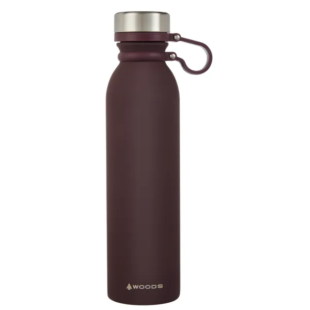 Thinksport Insulated Sports Bottle - 17oz (500ml) - Natural Silver