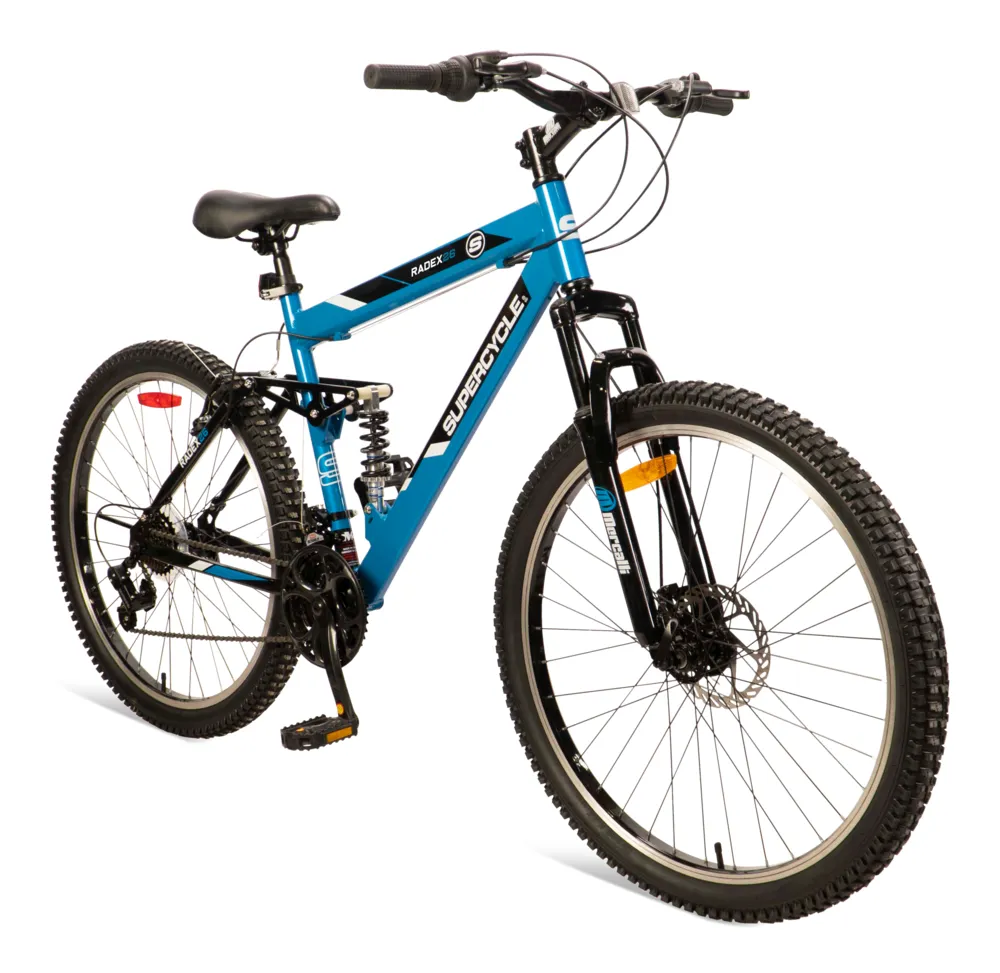 blue adult bike