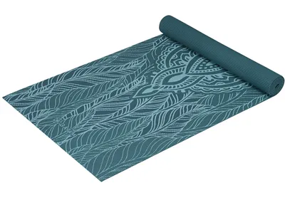 Gaiam Yoga Mat, Spring Fern, 4-mm