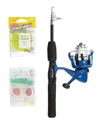 Red Wolf Walleye Spinning Fishing Rod and Reel Combo with Tackle