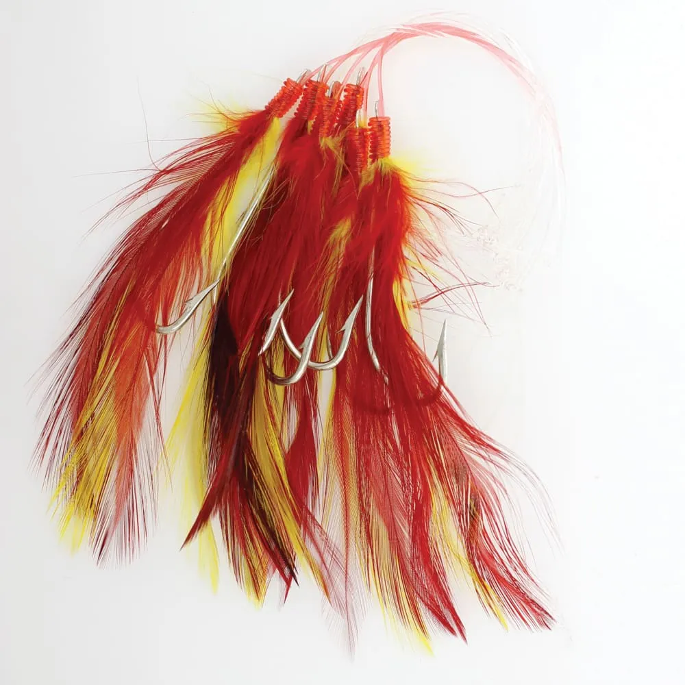 Mustad Cod Rigs, Red/Yellow, Size 7