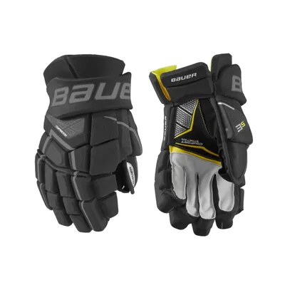 Bauer Supreme 3S Hockey Gloves, Senior, Black