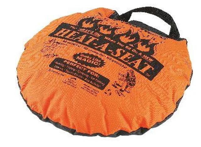 Therm-A-Seat 17 in. Heat-A-Seat Camouflage/Blaze Orange 333 - The Home Depot