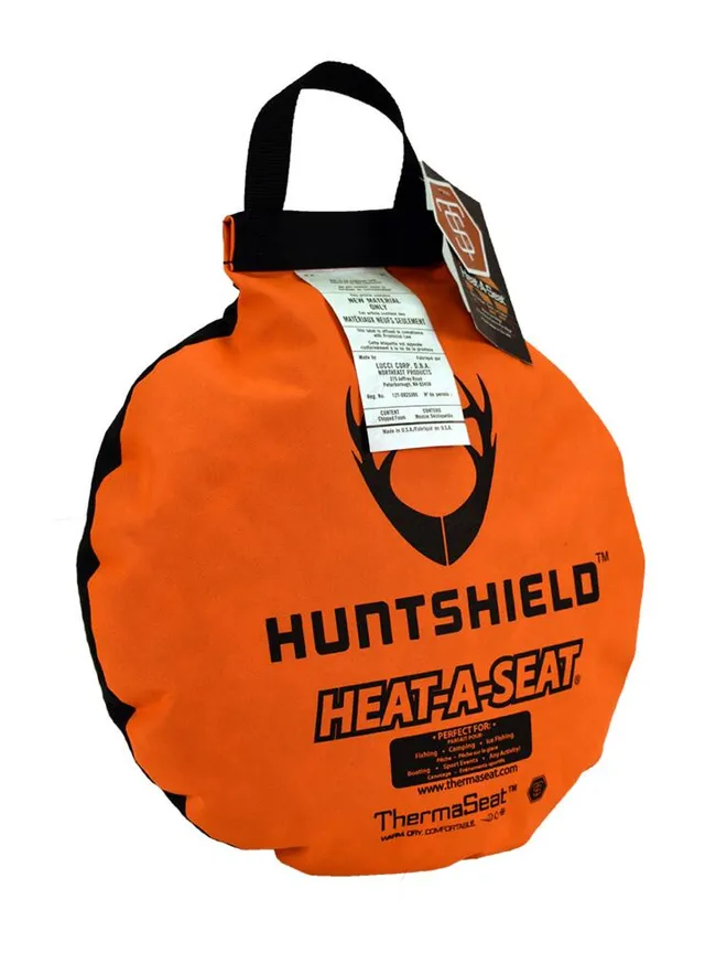 Therm-A-Seat 17 in. Heat-A-Seat Camouflage/Blaze Orange 333 - The