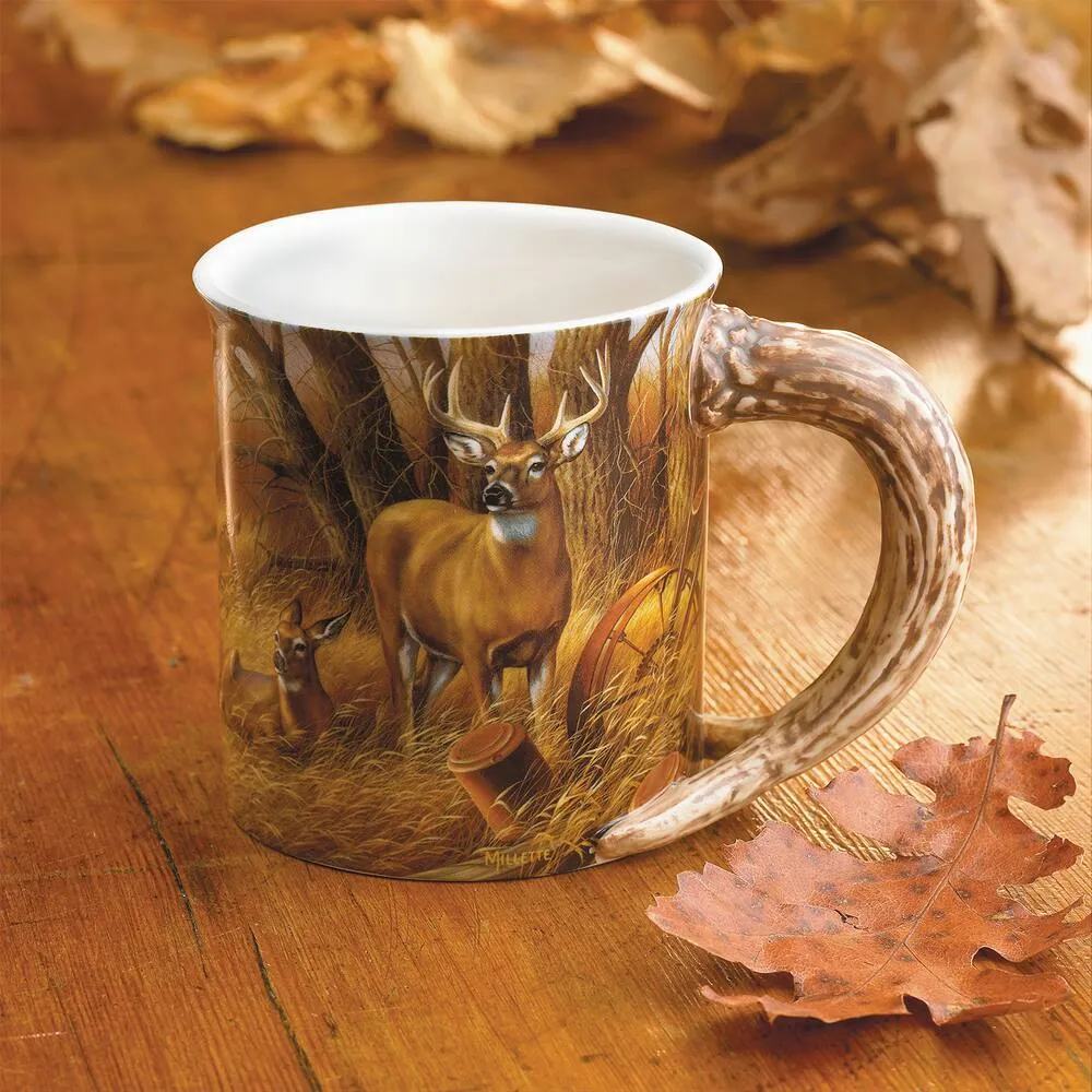 Wild Wings 8955712275 Autumn Streamside Black Bear Sculpted Mug, 16 oz