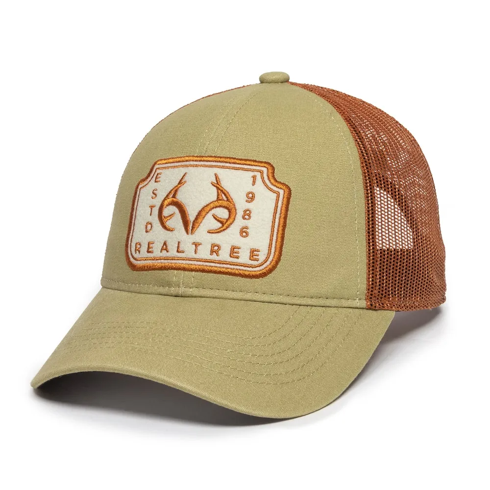 Outdoor Cap Realtree Casual Mesh Back Hat, Burnt Orange