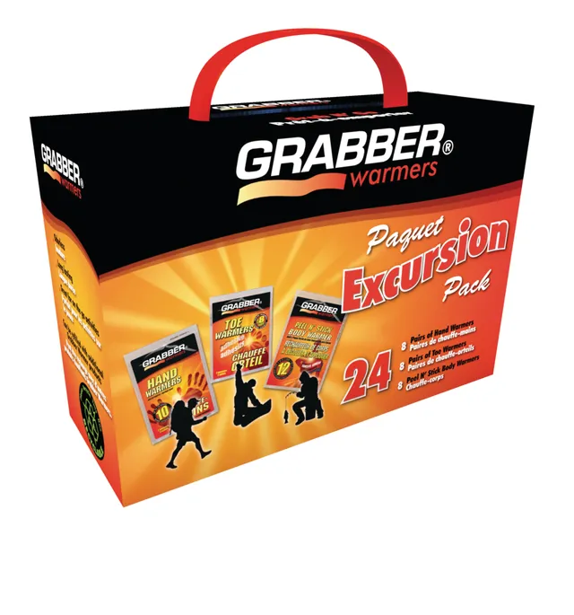 Grabber Big Pack Hand Warmers for Gloves/Pockets, 7 hours of Warmth,  Instant Heat, 10-Pair