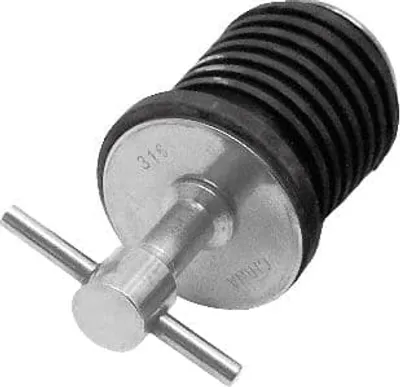 Shoreline Marine Stainless Steel Twist Drain Plug, 1-in