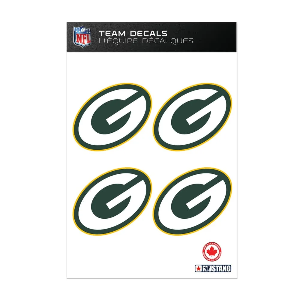 NFL Green Bay Packers Mini Decal Sheet, 4-pc