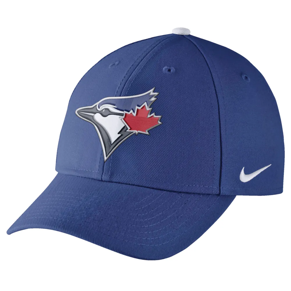 Nike Dri-Fit Toronto Blue Jays Adjustable Baseball Cap/Hat w/ Velcro Strap,  Blue