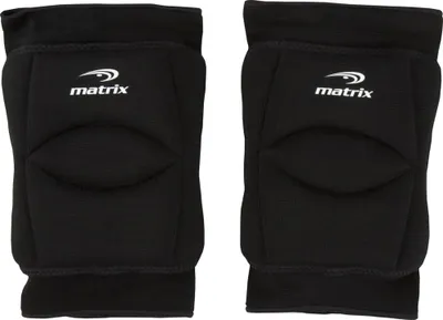 Matrix Men's/Women's Unisex Protective Volleyball Knee Pads, Black