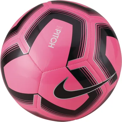 Nike Pitch Training 12-Panel Soccer Ball, Pink, Size 5