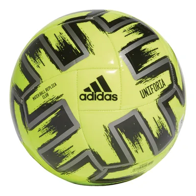 Adidas Unifornia Club UEFA Euro Cup 2020 Match Replica Soccer Ball, Solar Yellow, Size 5