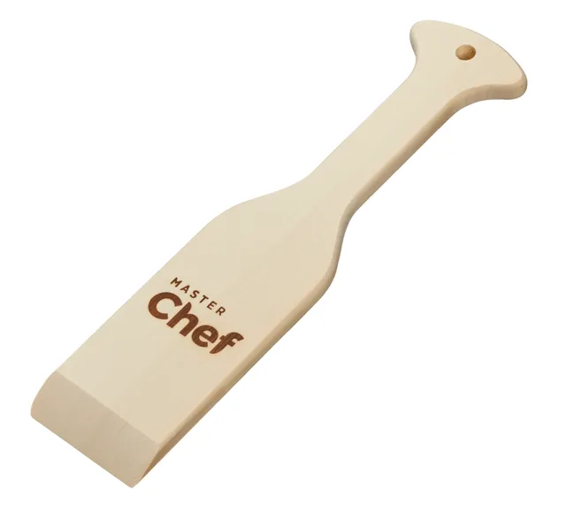 Master Chef Outdoor BBQ Hardwood Grill Scraper, Bristle Free, 19-in