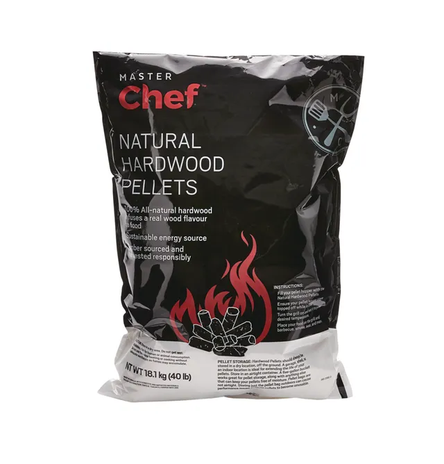 MASTER Chef Preferred Blend 100% Natural BBQ Hardwood Smoking Pellets,  40-lb | Hillside Shopping Centre