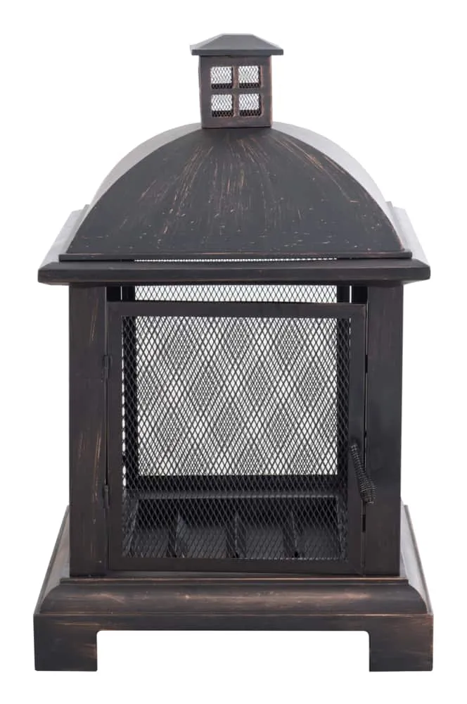 For Living Marseille Outdoor Wood Fireplace, 26 x 26 x 40-in | Hillside  Shopping Centre