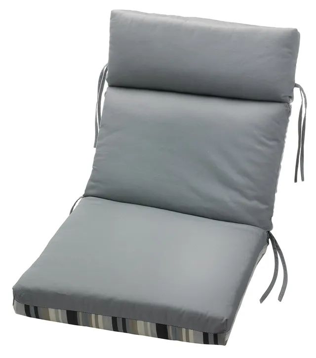 Tuscany Stripe Spa Collection Patio Chair Cushion, Teal-Striped