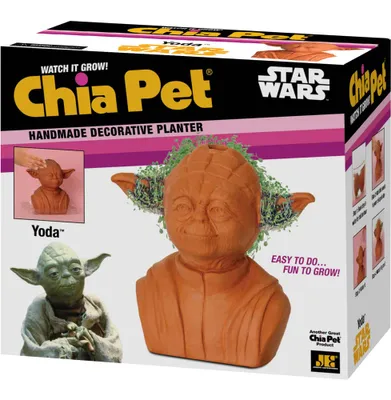 The Mandalorian The Child with Egg Cannister Chia Cat Grass Planter