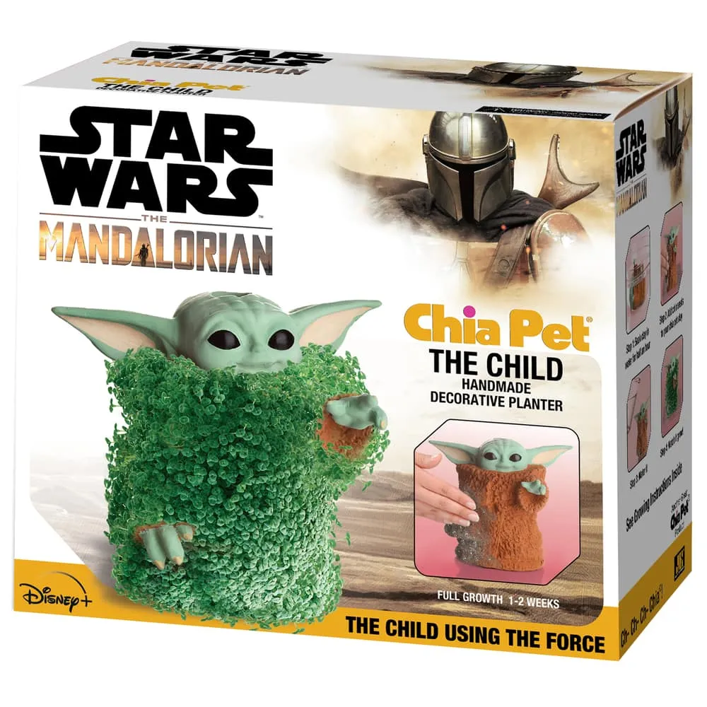 The Mandalorian The Child with Egg Cannister Chia Cat Grass Planter