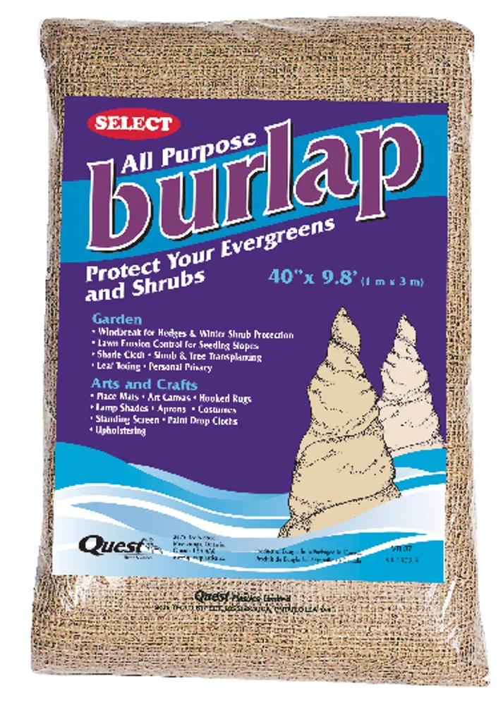 Quest Burlap Tree & Shrub/Plant Protection Cover Wrap, 3-ft x 30