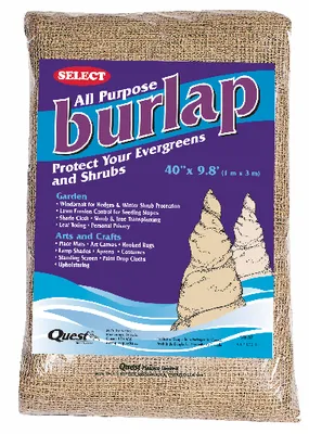 Quest Burlap Tree & Shrub/Plant Protection Cover Wrap, 3-ft x 30