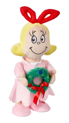 Animated Dancing Musical Christmas Decoration Cindy-Lou Who Plush - English, 15.5-in