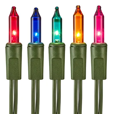 For Living Outdoor Christmas Lights, 200 Mini Incandescent Lights, Multi-colour