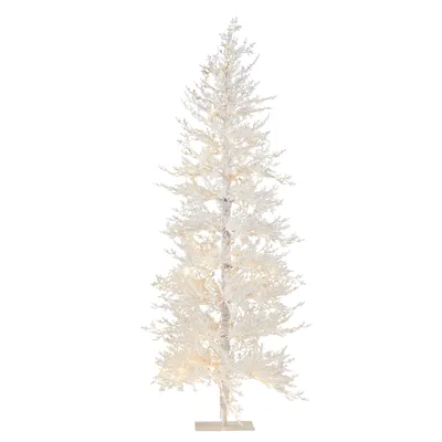 CANVAS 6' LED Winter Wonderland Flocked Tree