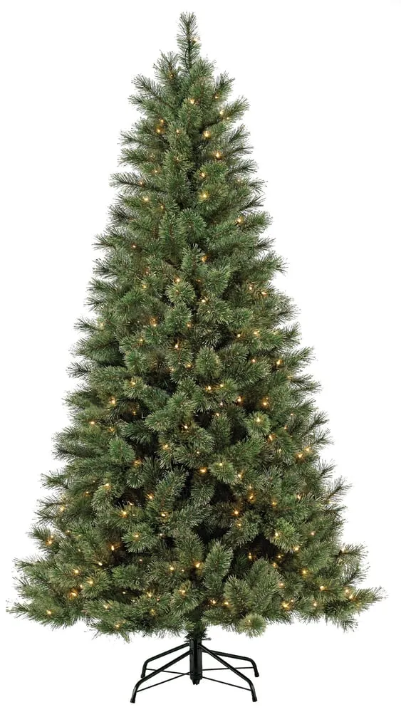 LitLuster Geometric LED Multi-Color Holographic Ornament | Christmas Tree