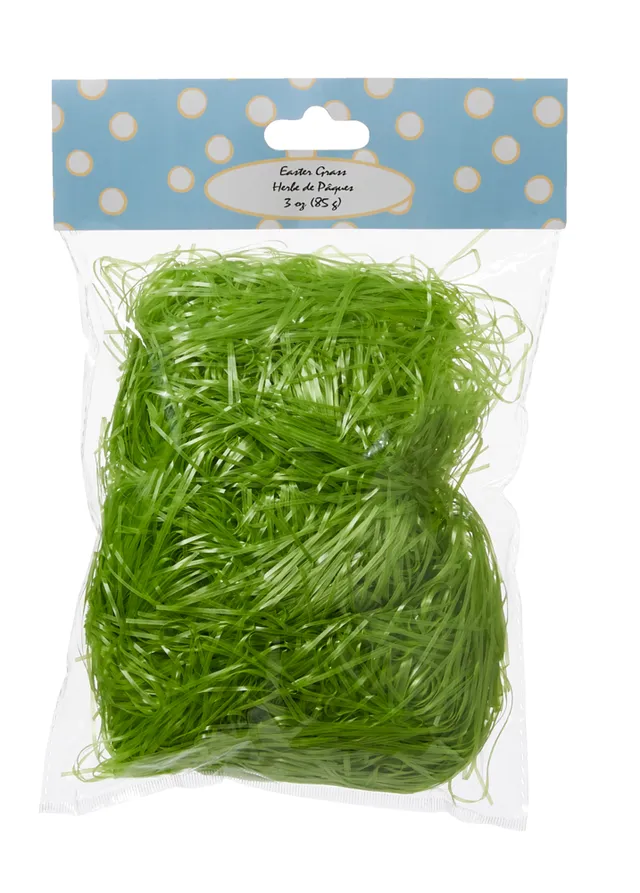 Green & Blue Paper Easter Grass Strips 6oz