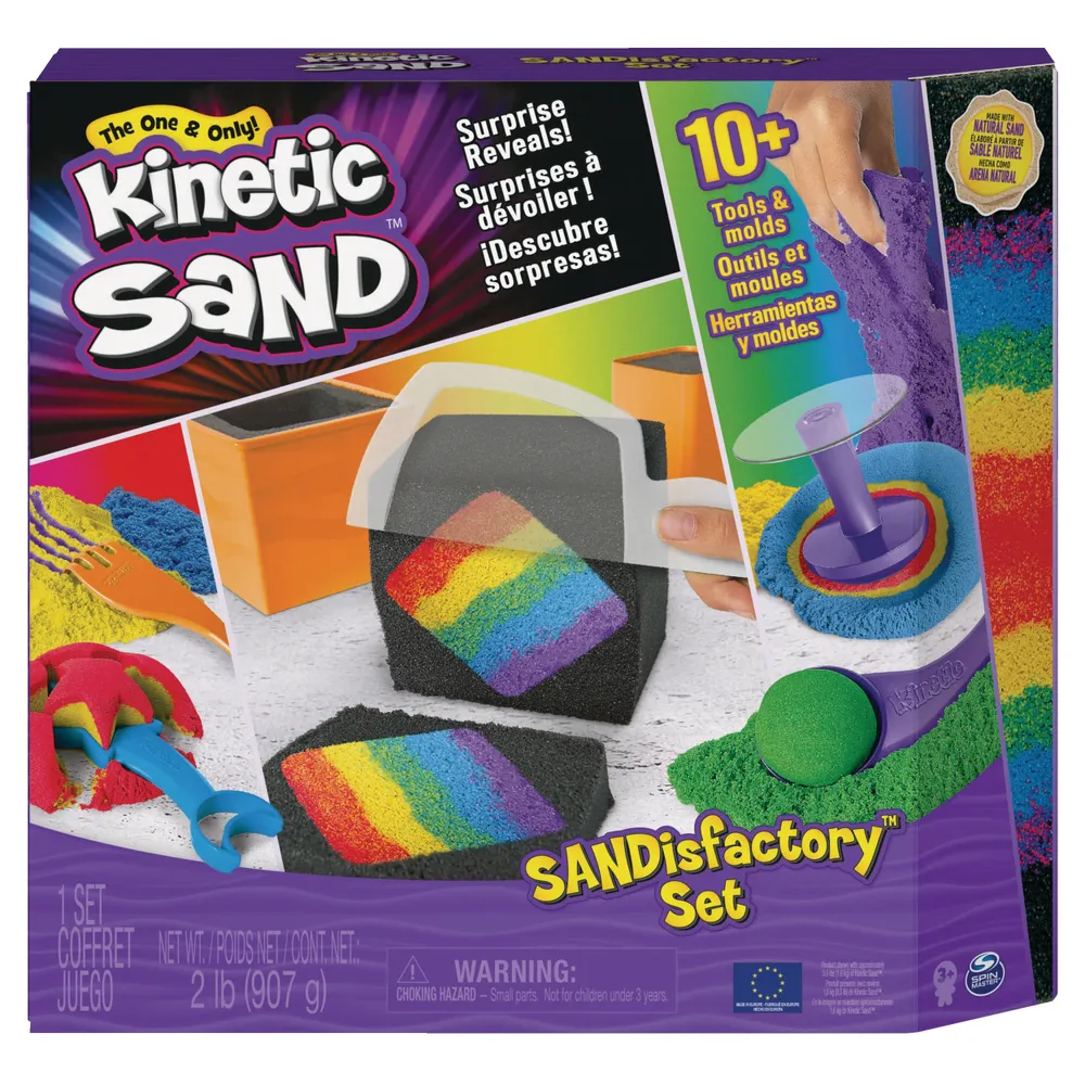 Kinetic Sand The Original Moldable Sensory Play Sand, Purple, 2 Pounds