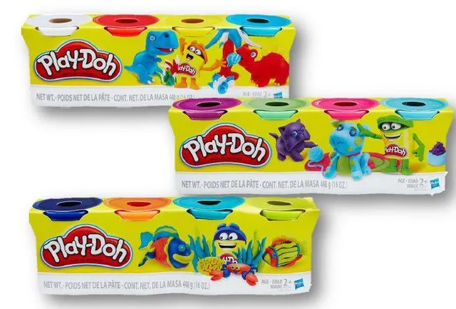 Play-Doh Mini Classics Playset, 2 Compound Cans, Multi-Colour, Assorted  Styles, Ages 3+