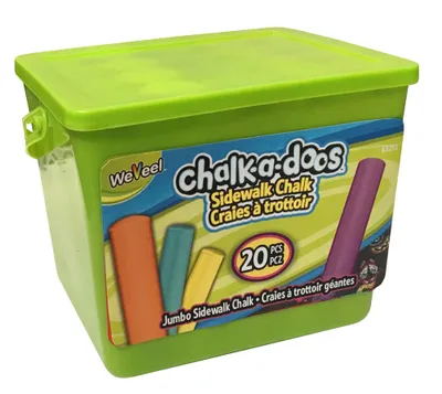 JUMBO SIDEWALK CHALK BOX 20pc