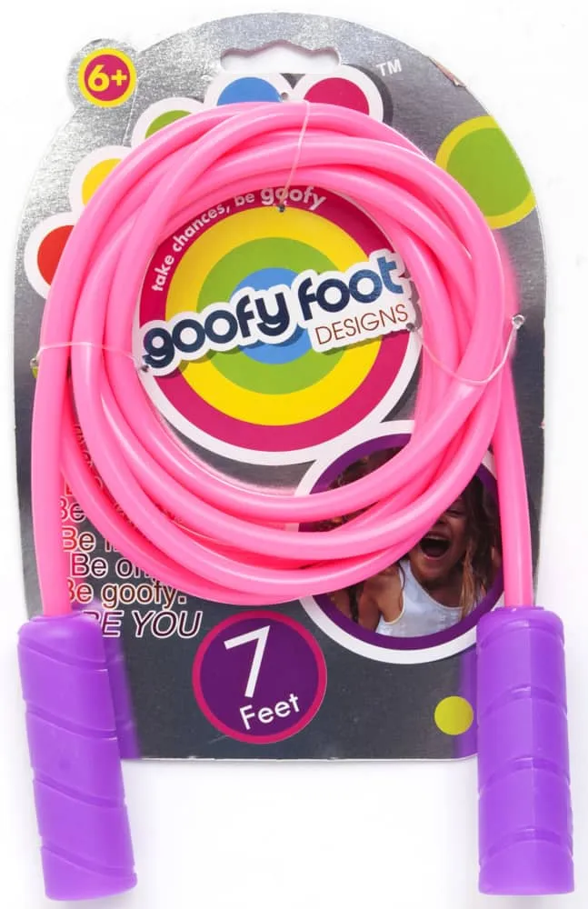 Goofy Foot Kids' Glitter LED Light-Up Ankle Skipper/Skip-It Toy