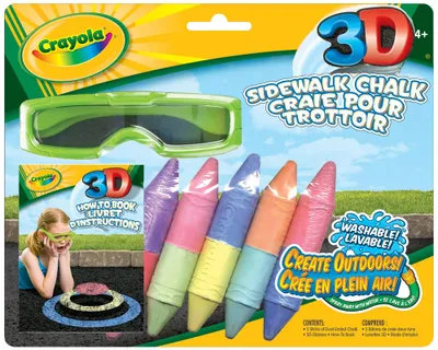 Agglo Kids'Jumbo Sidewalk Chalk, 5-pk, Age 3+