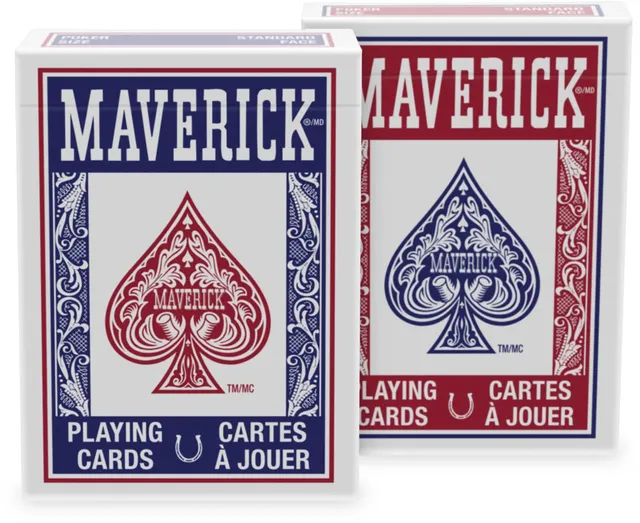  Maverick Playing Cards, Jumbo Index, 12 Pack : Toys & Games