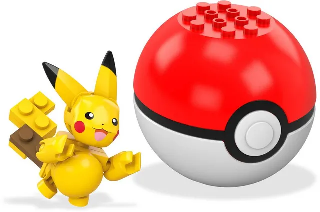 MEGA Bloks Pokémon - Kanto Poke Ball - 90 Parts » Fast Shipping