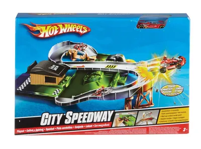 Hot Wheels Wall Tracks Auto Motion Speedway : : Toys