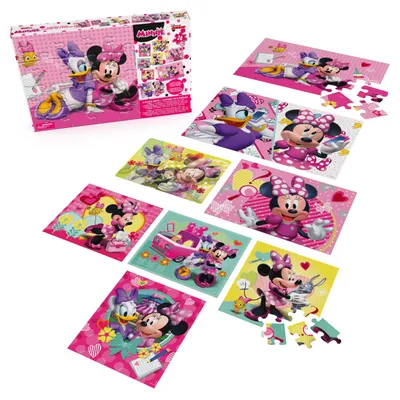Licensed Jigsaw Puzzles For Kids, Includes 8 Different Puzzles, Ages 5+