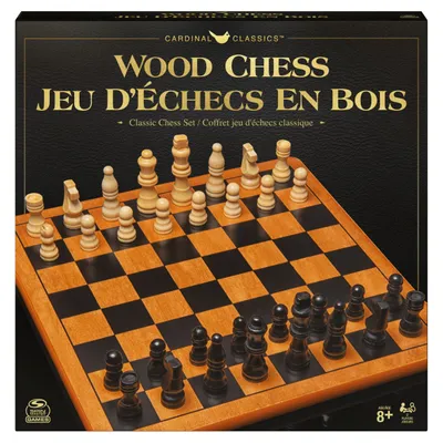 Cardinal Premium Wood Chess Board, Age 6+