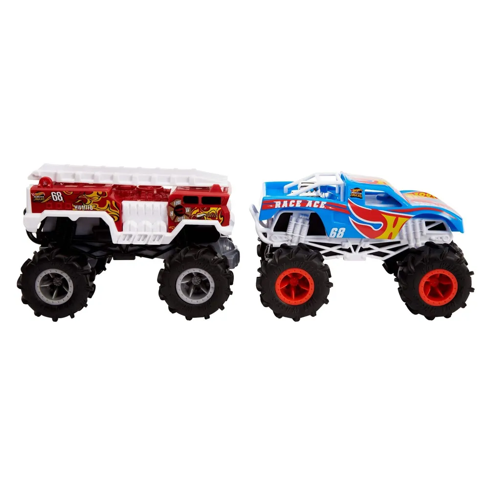 Hot Wheels Monster Trucks Oversized Race Ace 1:24 Scale Die-Cast Toy Truck