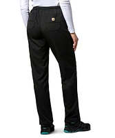 Carhartt Pantalon d’uniforme médical à jambe droite et devant plat pour femmes, Liberty