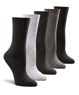 Denver Hayes Women's 5-Pack Modal Cotton Crew Socks