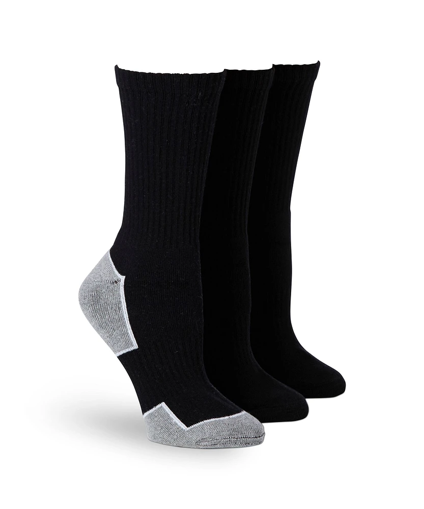 Shambhala Women's 3 Pack Sport Crew Socks with QUAD COMFORT