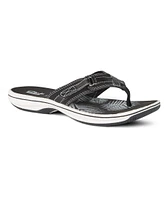 Clarks Women's Breeze Sea Thong Sandals - Black