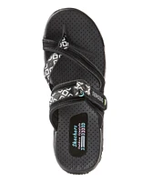 Skechers Women's Reggae Trailway Flip-Flop Sandals - Black