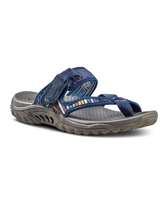 Skechers Women's Reggae Mad Swag Cross Strap Sporty Sandals - Navy