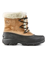 Sorel Women's Snow Angel Lace Waterproof Suede Winter Boots - Rootbeer